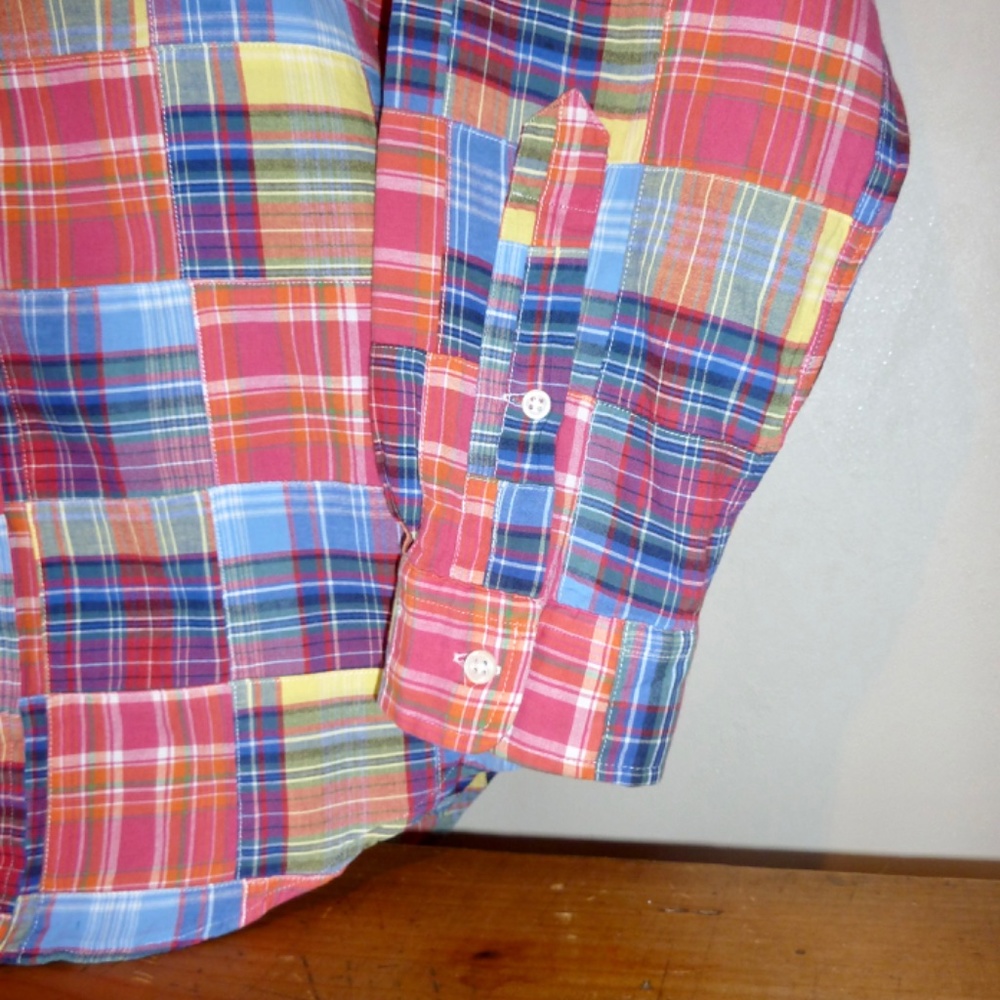 Ralph Lauren Patchwork LS Shirt-Vintage - Picture 5 of 7